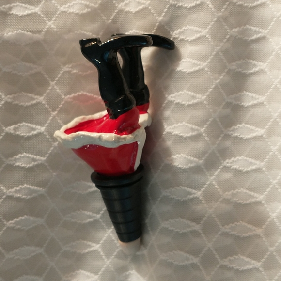Laureston Designs Resin Santa Claus Legs Bottle Stopper - E3 - Picture 3 of 4